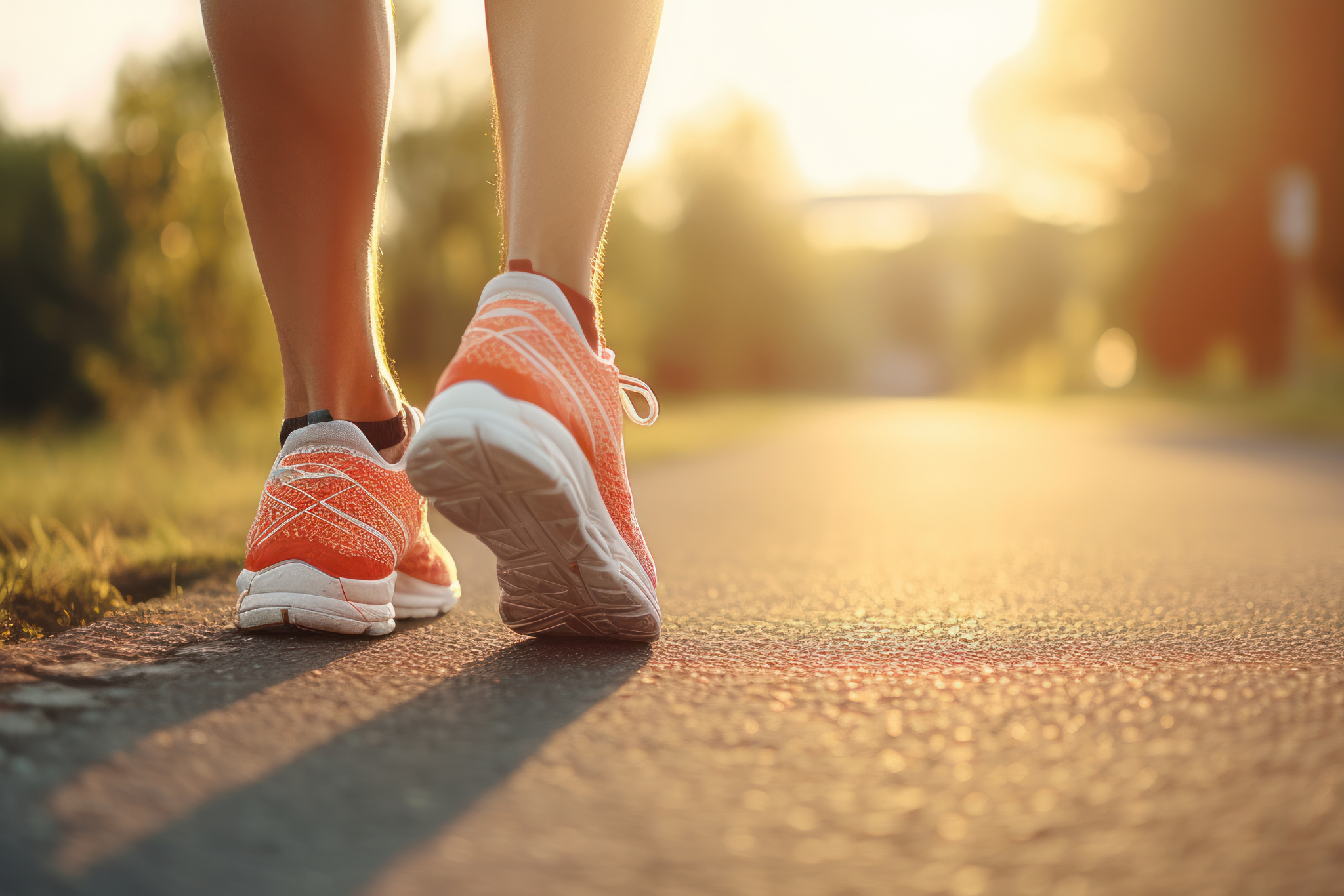 Man Holding Swollen Achilles Tendon Due to Achilles Tendonitis while Running Outdoors